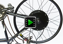 26 inch 48v 1500w rear hub motor - electric bike conversion kit video