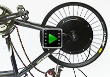 20 inch 48v 1500w rear hub motor - electric bike conversion kit video