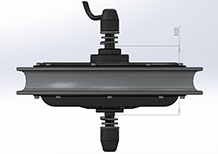 14 inch front electric hub motor drawing