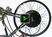 24 inch 48v 1500w rear hub motor - electric bike conversion kit video