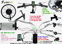 29 inch 2000w front hub motor electric bike conversion kit wire diagram